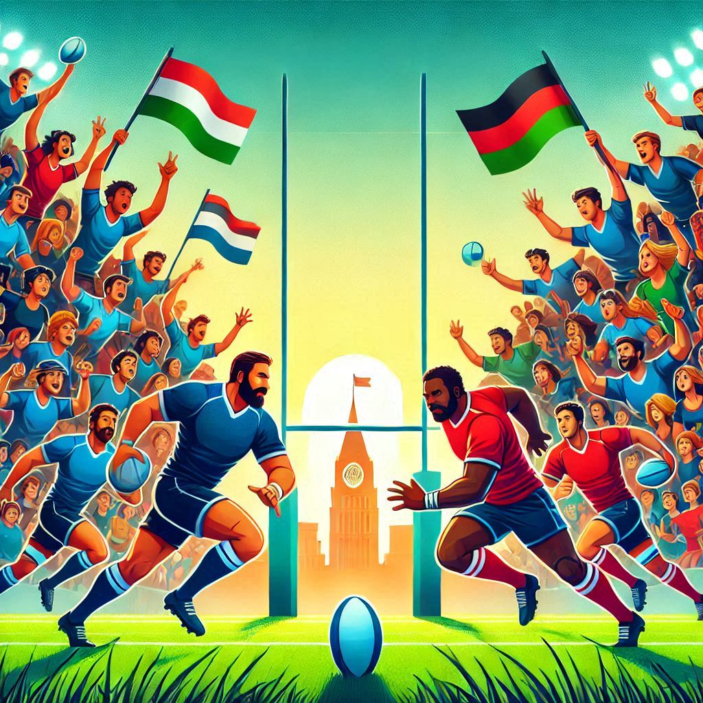 two-rugby-teams-on-a-field-with-dimensions Understanding the Rules of Rugby: A Quick Guide